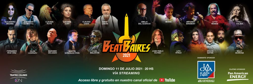 BEAT BAIRES 2021Streaming - Domingo 11 de Julio 20hs ARG.