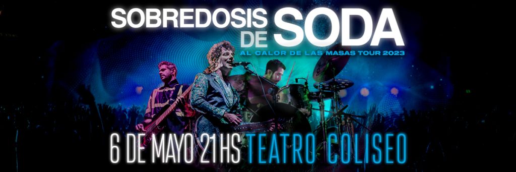 SOBREDOSIS DE SODA  Sabado 6 de mayo 21h