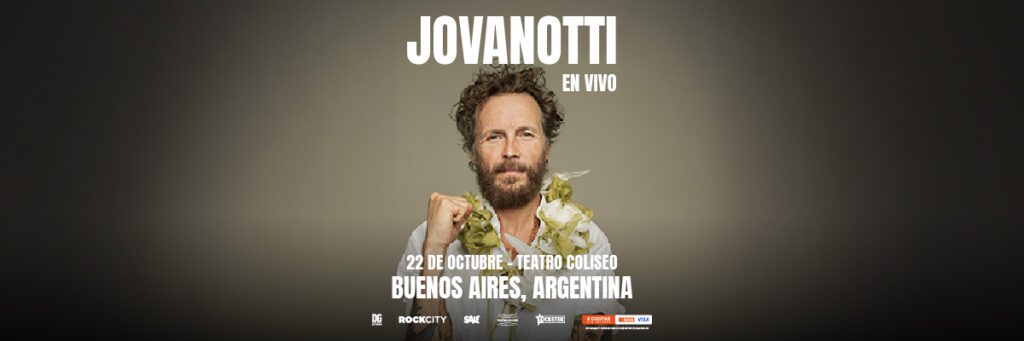 JOVANOTTI  Jueves 22 de octubre 21 h  2026