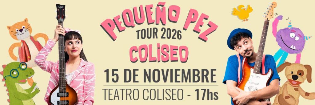 PEQUEÑO PEZ Domingo 15 de noviembre 17h  2026